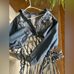 Fashion Nova  dream catcher denim jacket